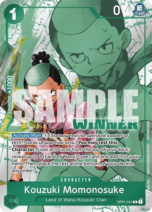 Kouzuki Momonosuke (Winner Pack Vol. 7) - One Piece Promotion Cards (OP - PR) - ADAMXBREEZY.COM