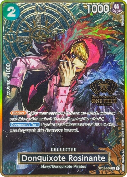 Donquixote Rosinante (One Piece Japanese Version 2nd Anniversary Set) - One Piece Promotion Cards (OP - PR) - ADAMXBREEZY.COM
