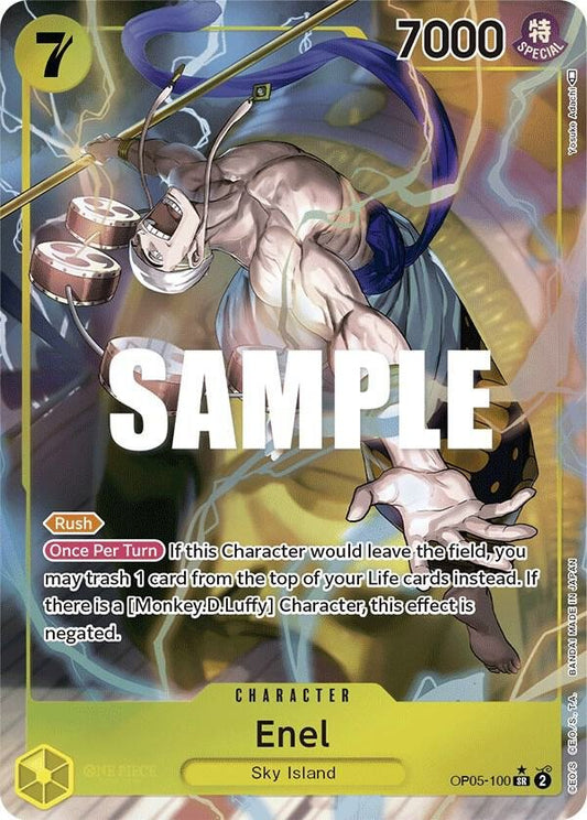 Enel (100) (Alternate Art) - Awakening of the New Era (OP05) - ADAMXBREEZY.COM