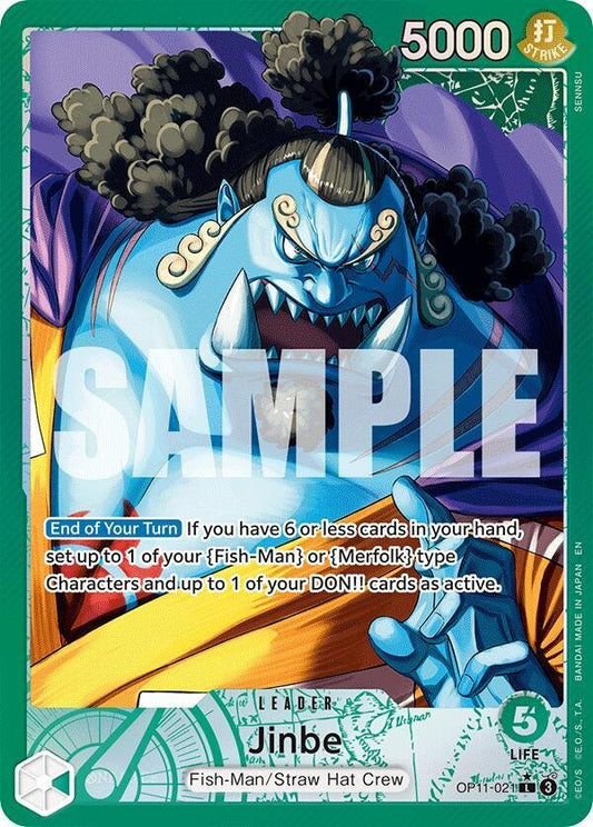 Jinbe (021) (Alternate Art) - A Fist of Divine Speed (OP11) - ADAMXBREEZY.COM