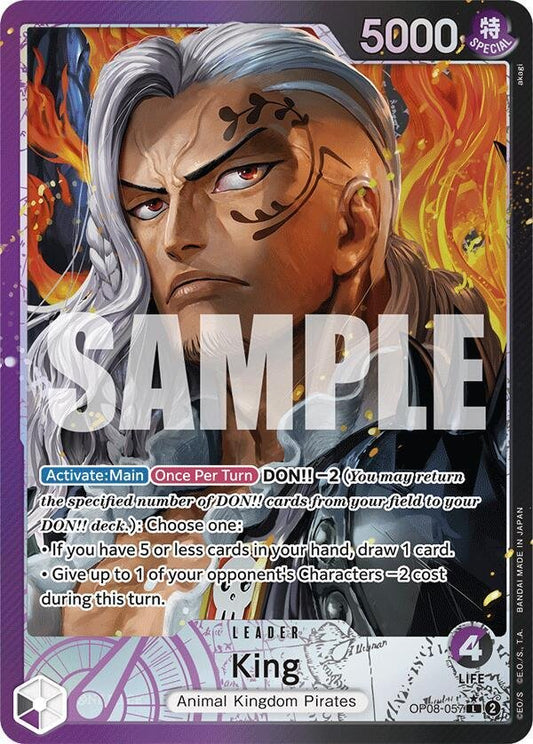 King (057) (Parallel) - Two Legends (OP08) - ADAMXBREEZY.COM