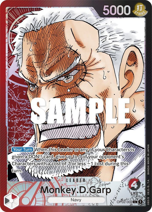 Monkey.D.Garp (002) (Alternate Art) - Paramount War (OP02) - ADAMXBREEZY.COM