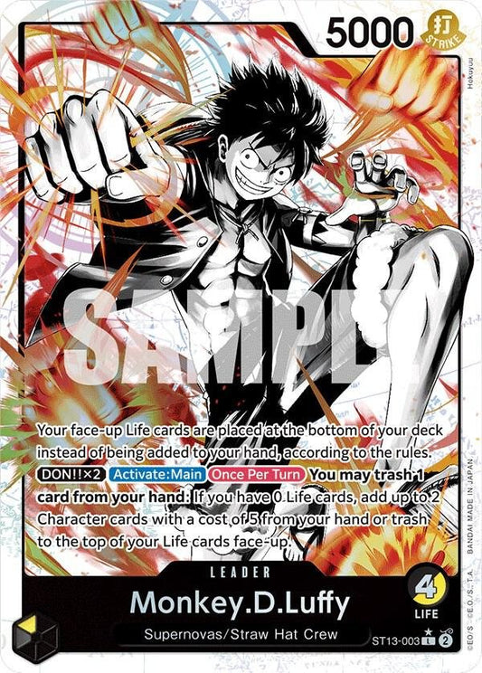 Monkey.D.Luffy (003) (Parallel) - Ultra Deck: The Three Brothers (ST - 13) - ADAMXBREEZY.COM