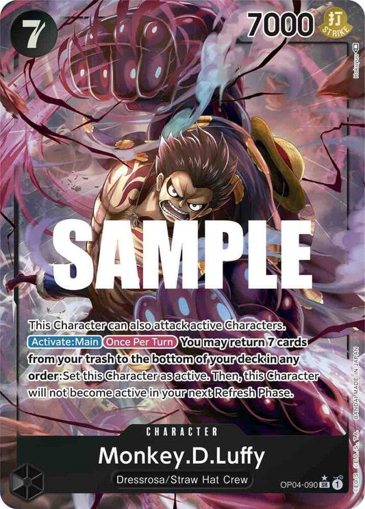 Monkey.D.Luffy (090) (Alternate Art) - Kingdoms of Intrigue (OP04) - ADAMXBREEZY.COM