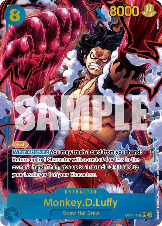 Monkey.D.Luffy (118) (Alternate Art) - A Fist of Divine Speed (OP11) - ADAMXBREEZY.COM