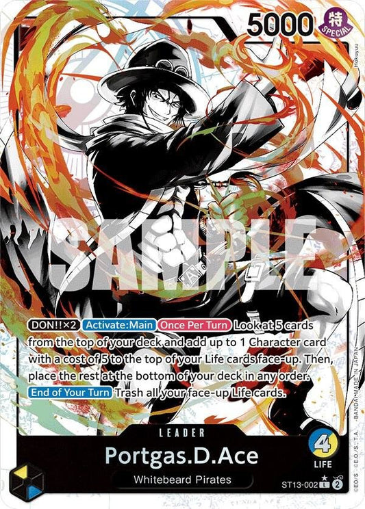 Portgas.D.Ace (002) (Parallel) - Ultra Deck: The Three Brothers (ST - 13) - ADAMXBREEZY.COM
