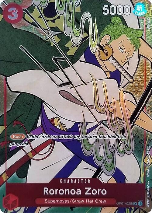 Roronoa Zoro (English Version 1st Anniversary Set) - One Piece Promotion Cards (OP - PR) - ADAMXBREEZY.COM