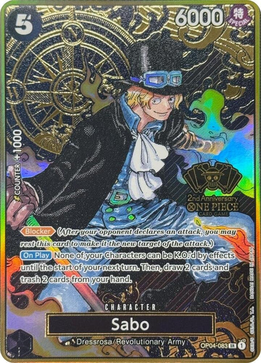 Sabo (One Piece Japanese Version 2nd Anniversary Set) - One Piece Promotion Cards (OP - PR) - ADAMXBREEZY.COM