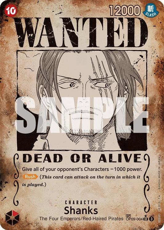 Shanks (004) (Wanted Poster) - Emperors in the New World (OP09) - ADAMXBREEZY.COM