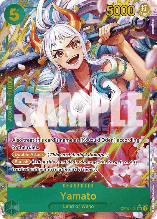 Yamato (OP01 - 121) (Alternate Art) - Premium Booster - The Best - (PRB - 01) - ADAMXBREEZY.COM